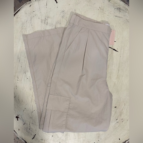 Women’s Anthropologie Wilo the Label Clay Cargo Pants Size MediumTan New - Picture 2 of 7